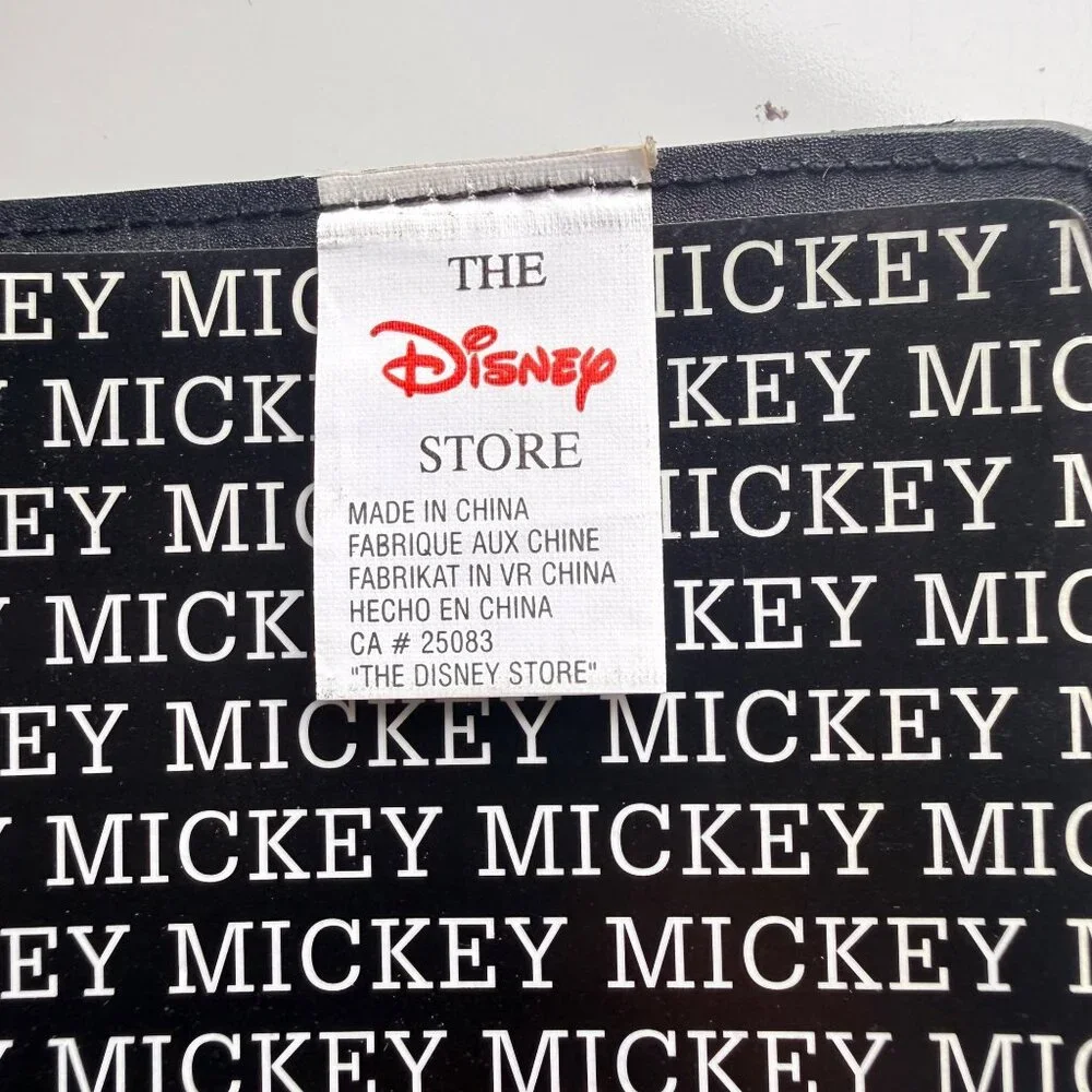 The Disney Store Y2K Mickey Mouse Black Leather 1928 3 Piece Set